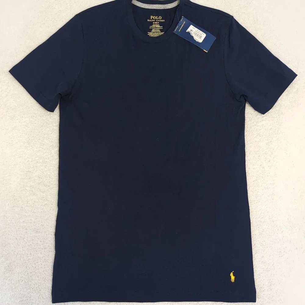 NWT Polo Ralph‎ Lauren Men Short Sleeve Crew Neck T-Shirt Tee NEW NAVY BLUE